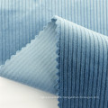 Latest Soft Plain Dyed Cotton Spandex Stretch 9W Corduroy Fabric For Casual Clothes